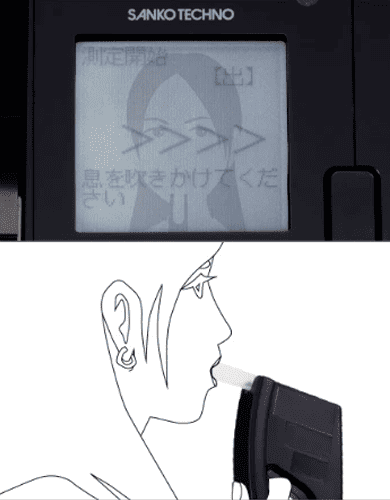 結果を印字している様子